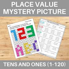 Back to School 123 and ABC Tens & Ones Place Value 120 Chart Mystery  Picture | Made By Teachers