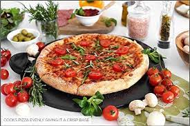 kenley pizzastein fur ofen grill rund 38cm pizza stein aus cordierit mit pizzaroller set brotbackstein flammkuchenste pizzastein lebensmittel essen essen