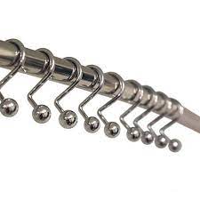Hermosa Collection Luxury S Shower Curtain Hooks 12 Pack Hotel Quality Silver Chrome Finish Cool Shower Curtains Curtain Hooks Shower Curtain Hooks