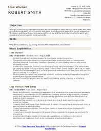 line worker resume samples qwikresume