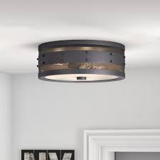 Denver 3 Light 15 Flush Mount Trent Austin Design Fixture Finishes Semi Flush Ceiling Lights