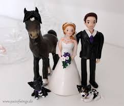 Individualisierte Hochzeitstortenfiguren Brautpaar Hund Pferd Haustier Handgemacht Tortenf Hochzeit Torte Figuren Hochzeitstortenfiguren Hochzeitstorte Figuren