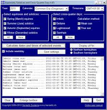Equinoxes Solstices And Cross Quarter Days Exact Dates And