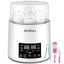 Buy Mosfiata Bottle Warmer And Dryer Bpa Free 4 Bottles Capacity 7 In 1 Steam Baby Bottle Warmer With 0 5 To 24 Hrs Timer Bottle Warmer With Led Display Fast Food Heater With Brushes