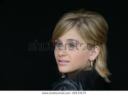 Young Lady On Black Background Stock Photo 68114674