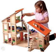 Chalet Dollhouse With Furniture Toypik