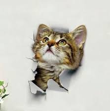 Free Cats And Dogs Wall Sticker Toilet Stickers 3d Atlas Home Decor Duvar Cikartmalari Poster Ve Kedi