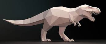 Papercraft 3d T Rex Tyrannosaurus Dinosaur 3d Low Poly Paper Etsy In 2020 Paper Sculpture Tyrannosaurus Dinosaur Paper Dinosaur