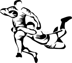 Illustration About Rugby Players Stylized Black Illustration Illustration Of Sporting Football Game 57608771 Rugby Drawing Rugby Illustration Rugby Art