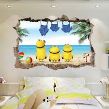 Minions Wall Decals Wall Stickers Bedroom Kids Bedroom Wall Art Wall Decor Bedroom Girls