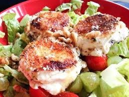 Ziegenkase Auf Salat Wie Im Restaurant Ziegenkase Quarkballchen Rezept Gebackener Ziegenkase