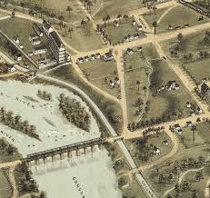 Fall skyline of columbia sc from arsenal hill. Birdseye View Vintage Map Of Columbia South Carolina Aerial View 1871 Aerial View Columbia South Carolina Aerial