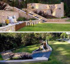 13 Multi Level Yards To Get You Inspired For Backyard Makeover Sloped Backyard Backyard Makeover Small Backyard Gardens