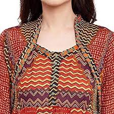 Ritu Kumar Rust A Line Kurti Amazon In Clothing Accessories A Line Kurti Kurti Ritu Kumar