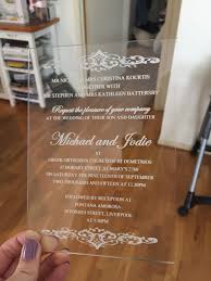 Wedding Invite Clear Plastic Wedding Vows Wedding Invitation Quotes Plastic Wedding