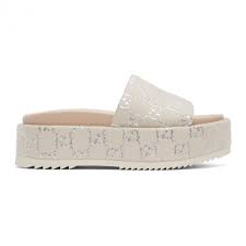 Shop women's gucci flat sandals. Gucci Brown Gg Angelina Platform Sandals 623212 2c800