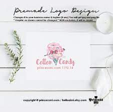 Cotton Candy Logo Sweet Candy Logo Kid Business Logo Etsy Candy Logo Create Logo Design Business Logo