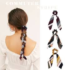 It looks great in a headband braid or french braid. 9pcs Hair Elastics Scrunchies Chiffon Hair Scrunchies Hair Bow Chiffon Ponytail Holder Bobbles Soft Elegant Bow Scrunchies For Women Hair Ties 9 Colors Scrunchies With Ribbon Walmart Canada