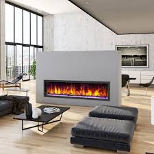 Forte wall mount electric fireplace. Dynasty Cascade Built In Linear Smart Electric Fireplace 42 82 Wide Electric Fireplace Large Family Rooms Fireplace