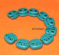 Green Mask Tool OVAL Cordlock 2 Holes 3/16" Cord Lock End ...