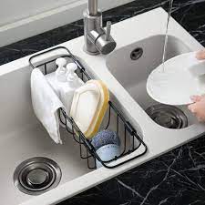 Check spelling or type a new query. Buy Linfidite Kitchen Sink Caddy Sponge Holder Expandable Sink Storage Drain Rack Sponge Soap Brush Organizer Basket For Kitchen Sink Bathroom Laundry Room Expandable 13 19inch 21 06inch Black Online In Turkey B08dhw38fy