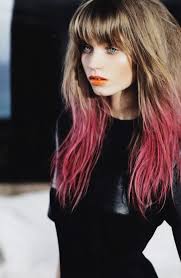 Abbey Lee Kershaw Vogue Australia March Dipped Hair Pink Ombre Hair Dip Dye Hair