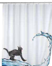 I Feel Exactly The Same Way When I Shower As Well Wenko 20052100 Anti Mold Cat Polyester Shower Curtain Multi Cat Shower Curtain Shower Curtain Curtains