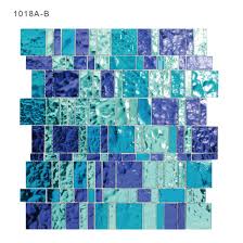 White and blue floral mosaic by mozaico. Bathroom Blue Polished Crystal Floor Tiles Shiny Glass Mosaic China Polished Crystal Floor Tiles Blue Mosaic Tiles Bathroom Made In China Com