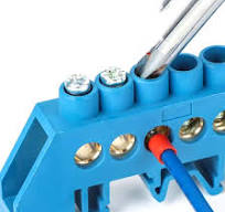 4/6/8/10/12 Pin Brass Screw Grounding Bridge Terminal Block Connector  Naught Wire