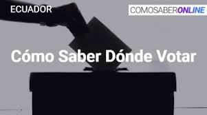 Para conocer tu lugar de votación, hay que digitar el número de cédula de identidad, apellidos, nombres. Como Saber Donde Votar En Ecuador 2021