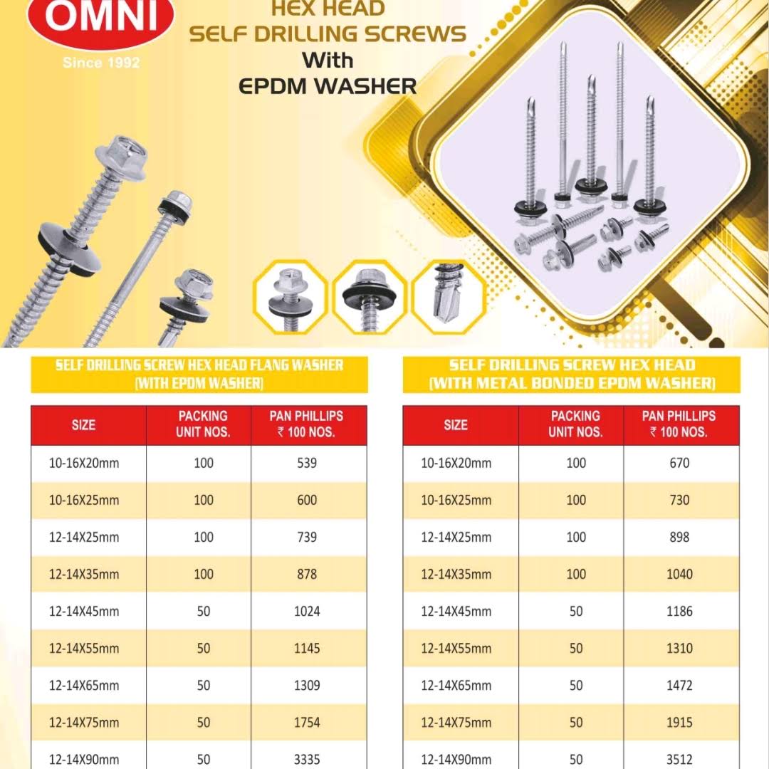 hex head self drilling screws product image