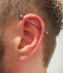Men S Helix Piercing Guys Ear Piercings Ear Piercings Industrial Men S Piercings
