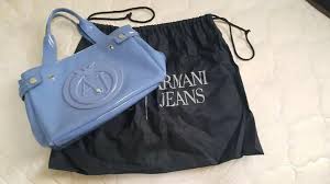 Armani jeans embossed logo patent vinyl bag ($114) ❤ liked on polyvore featuring bags, handbags, bolsas, sac, patent leather bags, armani jeans purse, armani jeans handbags. Armani Jeans Bag Women S Fashion Bags Wallets Handbags On Carousell