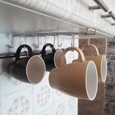 Maybe you would like to learn more about one of these? 10 Hook Cup Hanger Shelf Stainless Steel Under Cabinet Mug Holder Under Shelf Coffee Cup Mug Holder For Kitchen Hanger Storage Rack Cabinet Hook Lazada Singapore