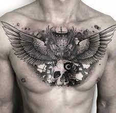 Owl Skull Tatuagem Coruja Tatuagem Nordica Tatuagem