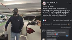 Dal triplete alla serie d, il sona calcio aspetta maicon. Maicon E Atterrato A Fiumicino Ora La Firma Con Il Sona Per Giocare In Serie D