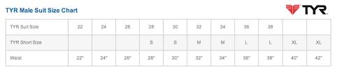 Size Charts From Swimwear Gear And Apparel Kiefer Aquatic