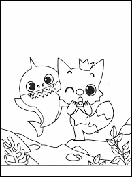 Free printable & coloring pages welcome to our popular coloring pages site. Printable Coloring Pages Baby Shark 5
