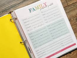 Our forms are free to use for your own use. Family Emergency Binder Free Printables To Create Your Own Rock It Mama