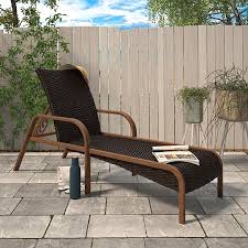 Best rated outdoor chaise lounges. Best Selling Cosco Outdoor Living Smartwick Patio Chaise Lounge Dark Brown Accuweather Shop