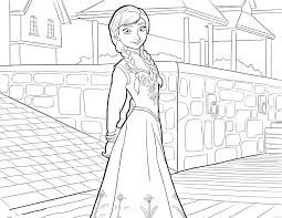 Frozen coloring page with few details for kids : Frozen Coloring Pages Elsa And Anna Kids Coloring4free Coloring4free Com