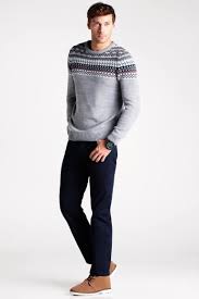 Gri Erkek Jakarli Kazak 391898 Moda Kadin Erkek Moda