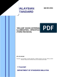 Check spelling or type a new query. Ms 983 2004 Review Standardization Malaysia