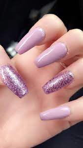Pink And Purple Sparkles Or Glitter Nails Sparkly And Glittery Coffin Shaped Long Acrylic Nails Pink Acrylic Nails Glitter Nails Acrylic Purple Glitter Nails