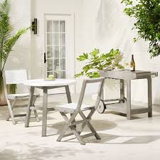 Vulcano mosaic bistro set elegant bistro set consisting of 2 chairs and a round table. Mosaic Tiled Outdoor Bistro Table Folding Bistro Chair Bar Cart Set White Marble