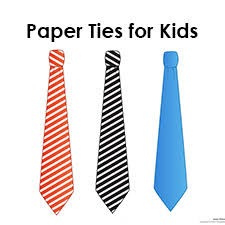 paper tie templates for kids tim s printables