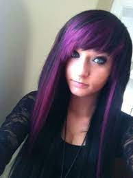 Then make sure your side part is even deeper than usual, giving you tons of volume on top and in your bangs. Emo Purple Hair Dye 2013 Hair Color Purple Dyed Hair Purple Hair