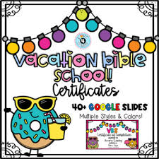 Download 132 attendance certificate stock illustrations, vectors & clipart for free or amazingly low rates! Vacation Bible School Certificate Worksheets Teaching Resources Tpt