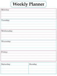 Plan your whole week with our collection of weekly schedule planner templates you can personalize in minutes. Free Weekly Planner Template Printable Pdf Word