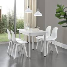 Esstische | esszimmertisch jetzt online bestellen. En Casa Essgruppe Set 5 Tlg Esstisch Mit 4 Stuhlen Horten Kuchentisch 120x60 Cm Polsterstuhl Weiss Schwarz Online Kaufen Otto
